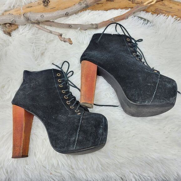 Jeffrey Campbell Lita black platform booties - Picture 14 of 16